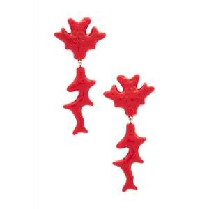 NEW JULIETTA women's coral earrings in red